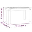 vidaXL Solid Acacia Wood Garden Lounge Set in Black/White