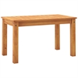 vidaXL Solid Acacia Wood Garden Lounge Set in Black/White