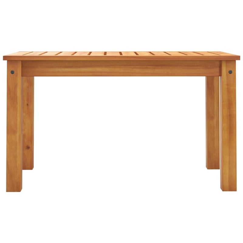 vidaXL Solid Acacia Wood Garden Lounge Set in Black/White