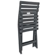 vidaXL Plastic Small Bistro Set in Anthracite