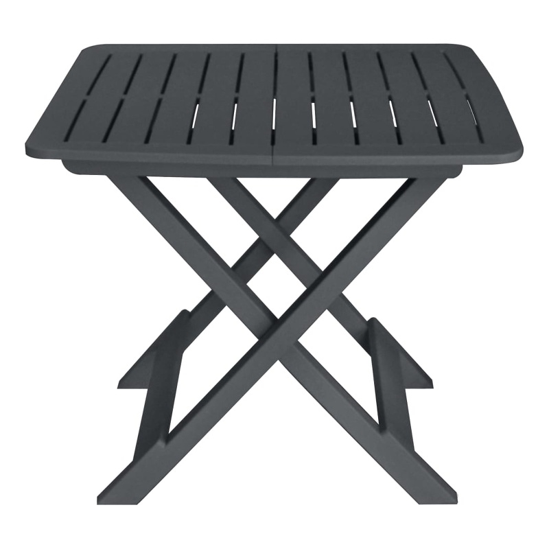 vidaXL Plastic Small Bistro Set in Anthracite