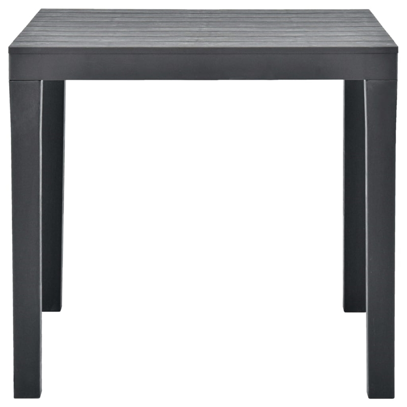 vidaXL Plastic Medium Furniture Set in Anthracite