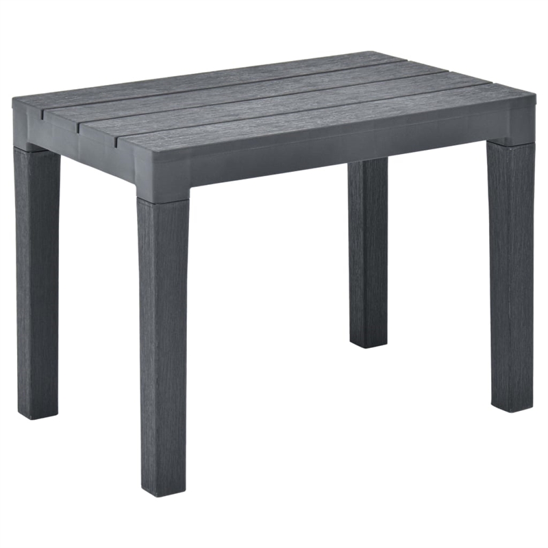 vidaXL Plastic Medium Furniture Set in Anthracite