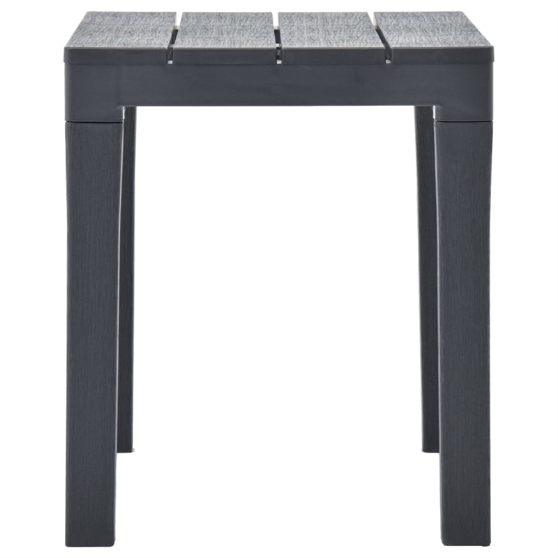 vidaXL Plastic Medium Furniture Set in Anthracite