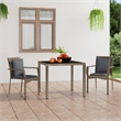 vidaXL Steel Furniture Set in Gray