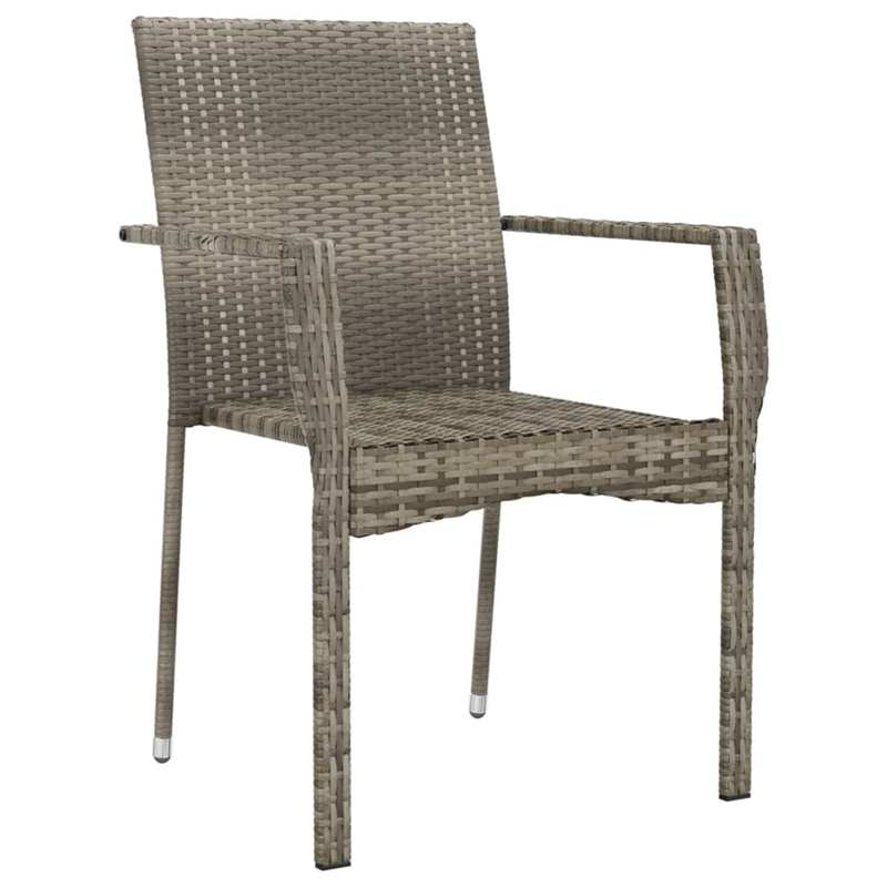 vidaXL Steel Furniture Set in Gray