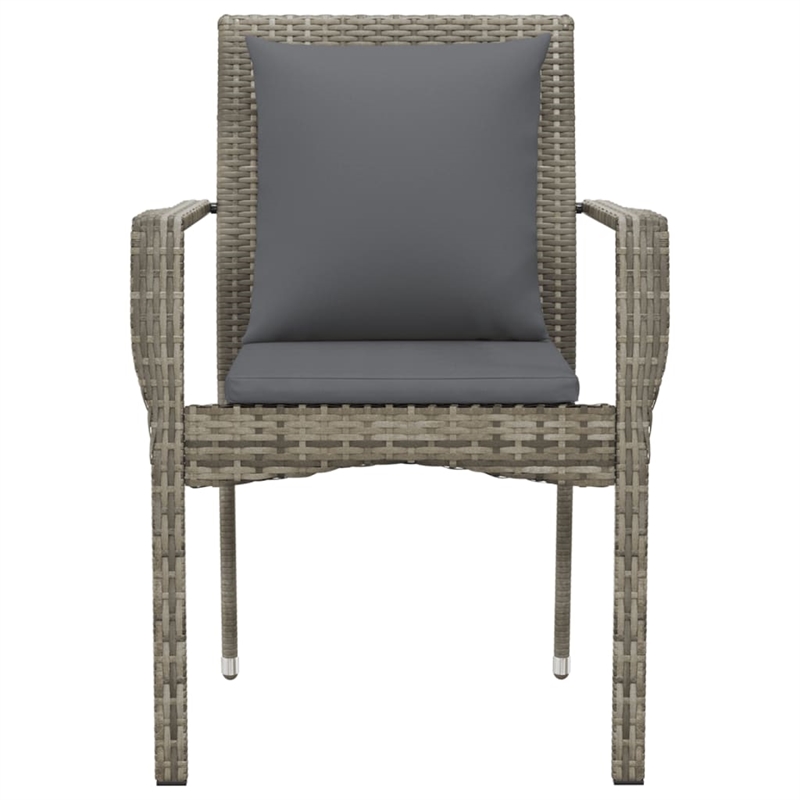 vidaXL Steel Furniture Set in Gray