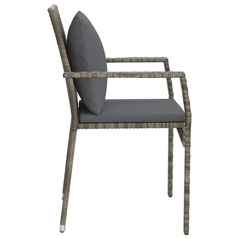 vidaXL Steel Furniture Set in Gray