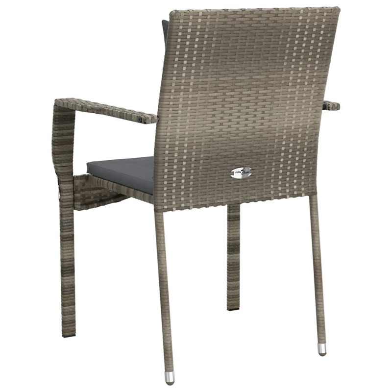 vidaXL Steel Furniture Set in Gray
