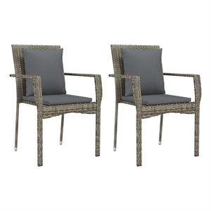 vidaXL Steel Furniture Set in Gray