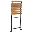 vidaXL Steel Medium Bistro Set in Brown