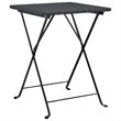 vidaXL 3 Piece Poly Rattan Small Bistro Set in Black