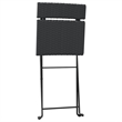 vidaXL 3 Piece Poly Rattan Small Bistro Set in Black