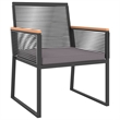 vidaXL 4 Piece Steel Garden Lounge Set in Black