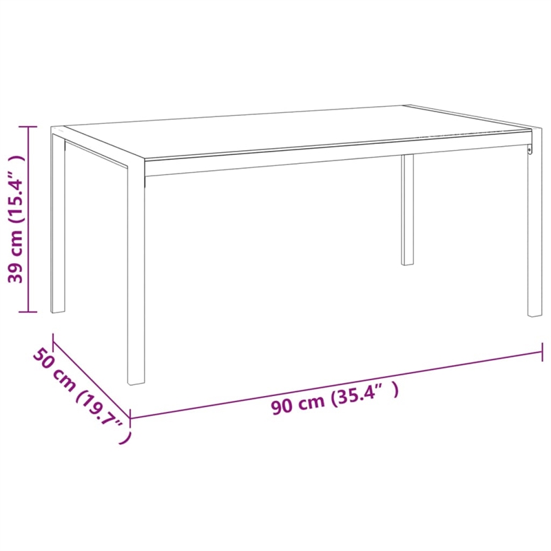 vidaXL 4 Piece Steel Garden Lounge Set in Black
