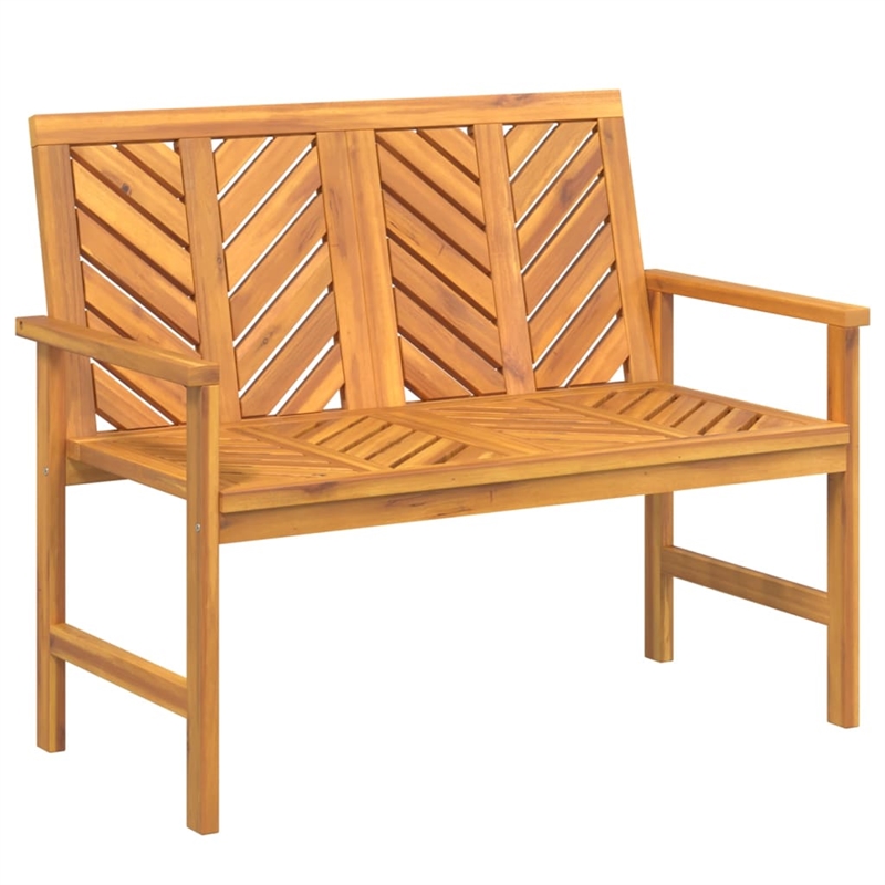vidaXL 2 Piece Solid Acacia Wood Garden Lounge Set in Natural