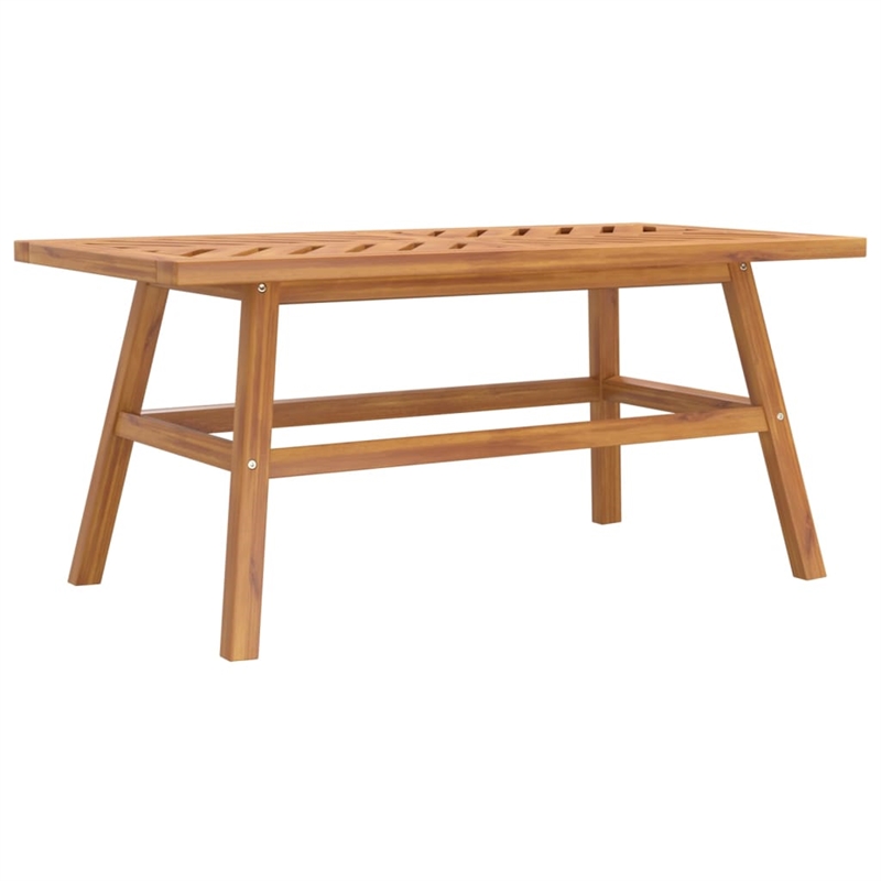 vidaXL 2 Piece Solid Acacia Wood Garden Lounge Set in Natural