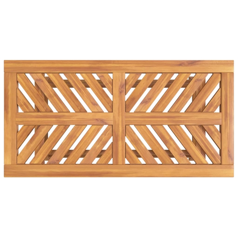 vidaXL 2 Piece Solid Acacia Wood Garden Lounge Set in Natural