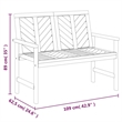 vidaXL 2 Piece Solid Acacia Wood Garden Lounge Set in Natural