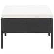 vidaXL Poly Rattan Medium Garden Lounge Set in Black