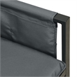 vidaXL Steel Sofa Gray/Anthracite