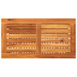 vidaXL Solid Acacia Wood Garden Lounge Set in Black/Cream