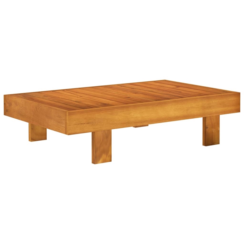 vidaXL 9 Piece Solid Acacia Wood Lounge Set in Gray