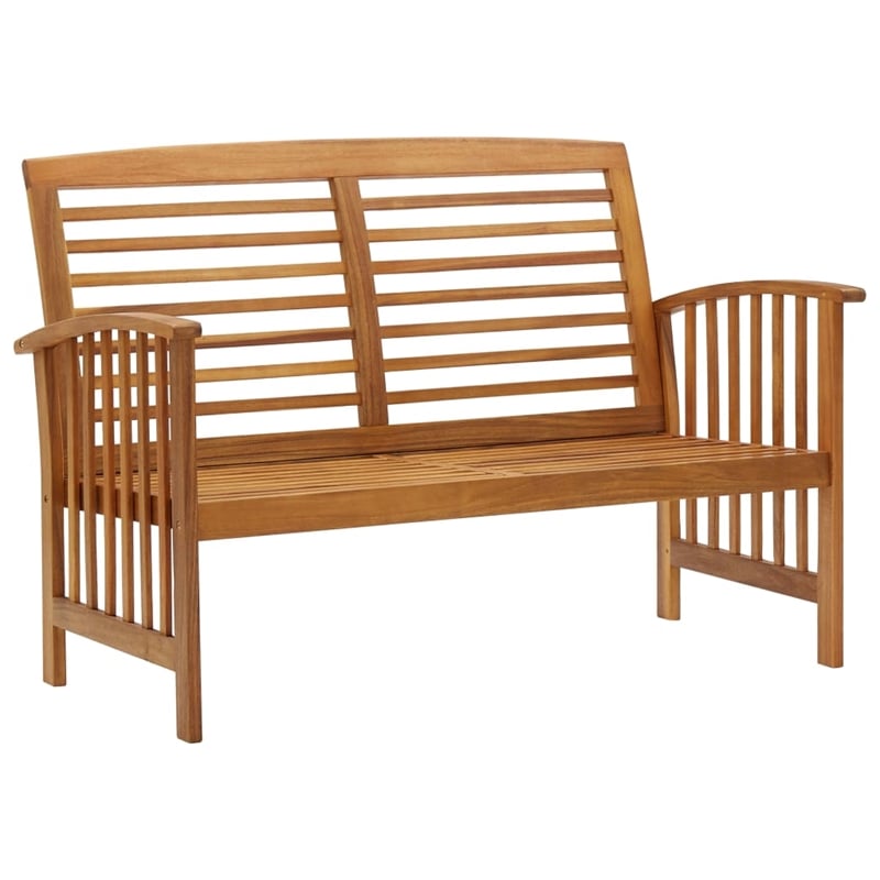 vidaXL 5 Piece Solid Acacia Wood Large Garden Lounge Set in Natural