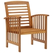 vidaXL 5 Piece Solid Acacia Wood Large Garden Lounge Set in Natural