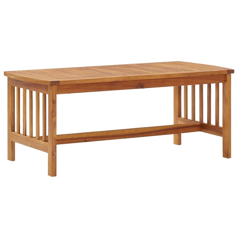 vidaXL 5 Piece Solid Acacia Wood Medium Garden Lounge Set in Natural
