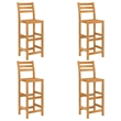 vidaXL 5 Piece Solid Acacia Wood Medium Bar Set in Natural