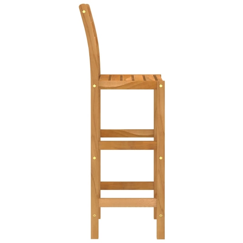 vidaXL 5 Piece Solid Acacia Wood Medium Bar Set in Natural