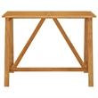 vidaXL 7 Piece Solid Acacia Wood Medium Bar Set in Natural