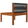 vidaXL 7 Piece Solid Acacia Wood Standard Garden Lounge Set in Cream/Natural