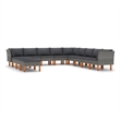 vidaXL 12 Piece Garden Lounge Set in Gray/Anthracite