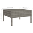 vidaXL 6 Piece Garden Furniture Set in Gray/Anthracite