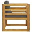 vidaXL 7 Piece Solid Acacia Wood Garden Lounge Set in Gray