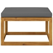 vidaXL 9 Piece Solid Acacia Wood Garden Lounge Set in Gray