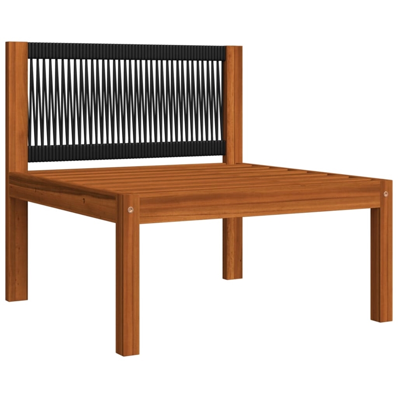 vidaXL 9 Piece Solid Acacia Wood Large Garden Lounge Set in Cream