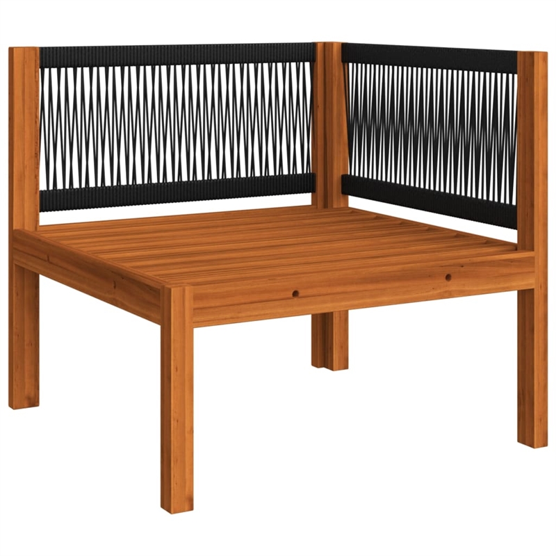 vidaXL 7 Piece Solid Acacia Wood Garden Lounge Set in Cream/Natural