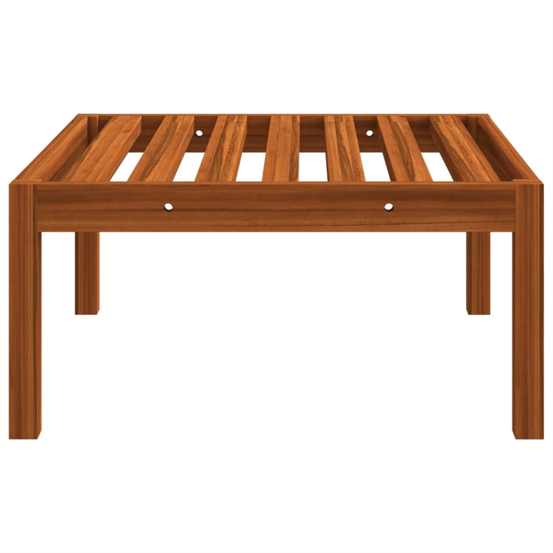 vidaXL 4 Piece Solid Acacia Wood Garden Lounge Set in Cream