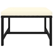 vidaXL 9 Piece Garden Lounge Set in Black/White/Cream