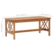 vidaXL 5 Piece Solid Acacia Wood Garden Lounge Set in Natural