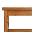 vidaXL 5 Piece Solid Acacia Wood Garden Lounge Set in White/Cream/Natural