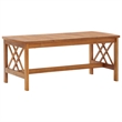 vidaXL 5 Piece Solid Acacia Wood Garden Lounge Set in White/Cream/Natural