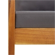 vidaXL 4 Piece Solid Acacia Wood Medium Garden Lounge Set in Gray/Natural