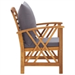 vidaXL 5 Piece Solid Acacia Wood Garden Lounge Set in Gray/Natural