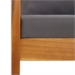 vidaXL 5 Piece Solid Acacia Wood Garden Lounge Set in Gray/Natural