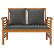vidaXL 5 Piece Solid Acacia Wood Garden Lounge Set in Gray