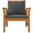 vidaXL 5 Piece Solid Acacia Wood Garden Lounge Set in Gray